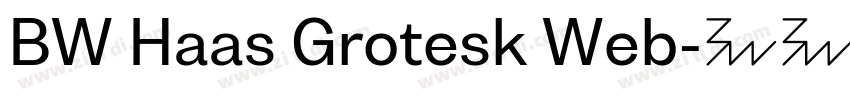 BW Haas Grotesk Web字体转换